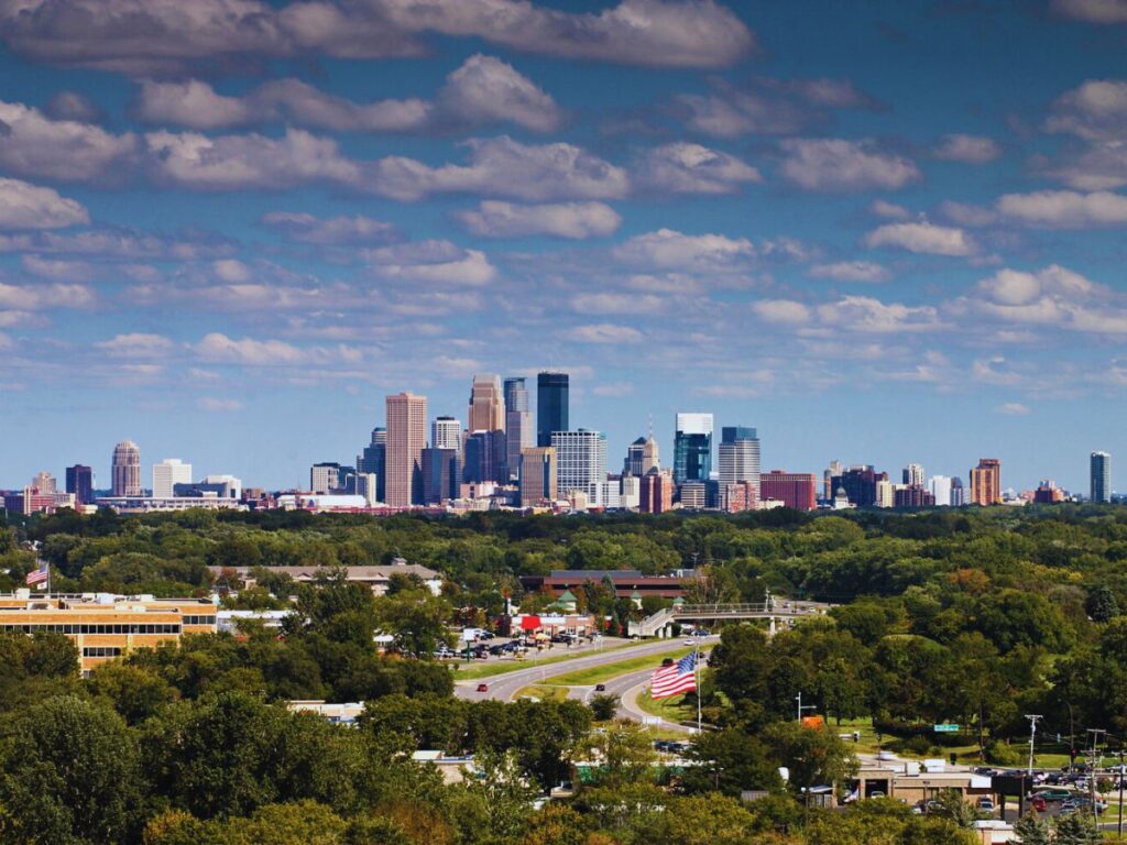 Minneapolis Skyline View, Plymouth, MN